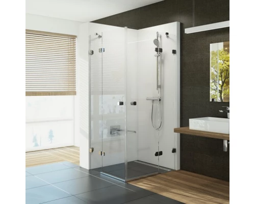 Душевой уголок Ravak Brilliant BSRV4-100, профиль хром, витраж транспарент, 1UVAAA00Z1