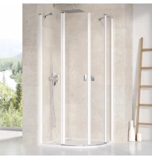 Душевой уголок Ravak CSKK4-80, профиль белый, витраж транспарент, 3Q140100Z1
