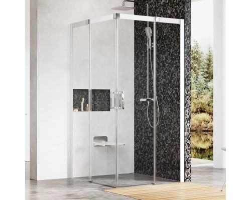 Душевой уголок Ravak Matrix MSRV4 90х90, профиль белый, витраж транспарент, 1WV77100Z1