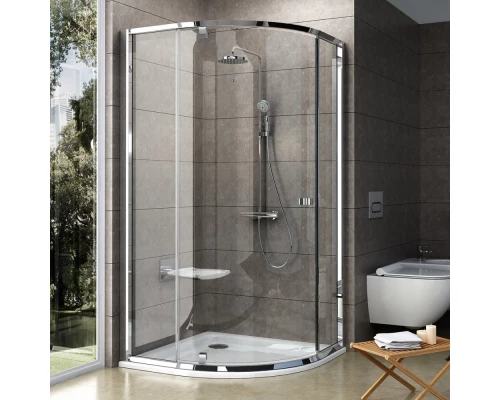 Душевой уголок Ravak Pivot PSKK3-80, профиль блестящий, витраж транспарент, 37644C00Z1