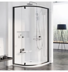 Душевой уголок Ravak Pivot PSKK3-90, 90 х 90 см, профиль черный, витраж транспарент, 37677300Z1