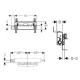 Монтажный элемент Geberit Kombifix 457.534.00.1 для душевой системы с водоотводом в стене