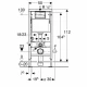 Инсталляция Geberit Duofix 458.128.11.1, клавиша белая