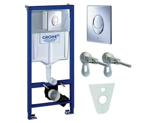 Система инсталляции для унитазов Grohe Rapid SL 38750001 4 в 1 с кнопкой смыва