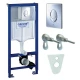 Система инсталляции для унитазов Grohe Rapid SL 38750001 4 в 1 с кнопкой смыва