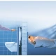 Инсталляция Grohe Rapid SL 38813001 для подвесного унитаза в комплекте с крепежом и кнопкой