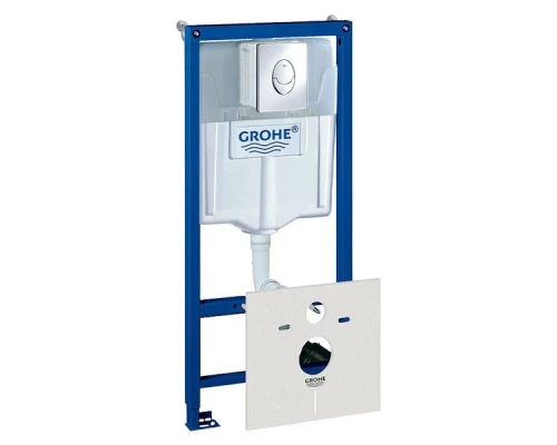 Система инсталляции для унитазов Grohe Rapid SL 38750001 4 в 1 с кнопкой смыва