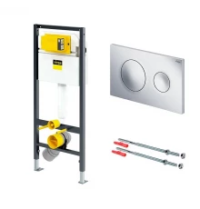 Инсталляция для подвесного унитаза Viega Visign for Style 20 Prevista Dry 792855, с кнопкой