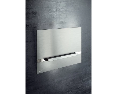 Клавиша смыва AlcaPlast Stripe, хром матовый