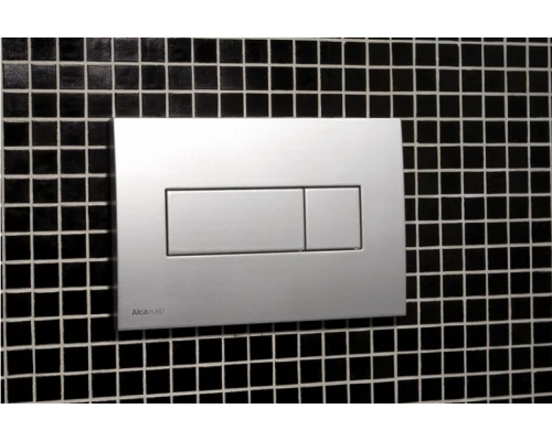 Клавиша смыва AlcaPlast M371, хром глянцевый