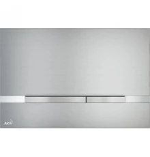 Клавиша смыва AlcaPlast Stripe, хром матовый