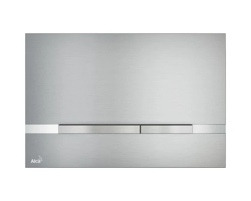 Клавиша смыва AlcaPlast Stripe, хром матовый