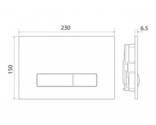 Кнопка смыва BelBagno Genova BB020-GV-CHROME.M, хром матовый