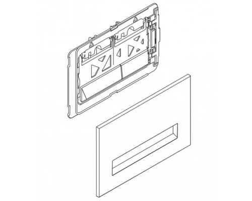 Кнопка смыва BelBagno Marmi BB010-MR-CHROME, хром глянцевый
