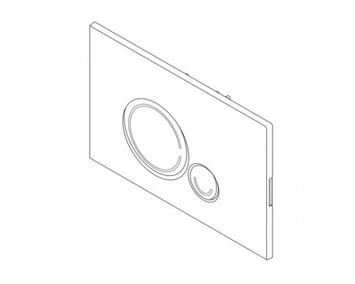 Кнопка смыва BelBagno Sfera BB017-SR-NERO.M, черный матовый Tocco Morbido