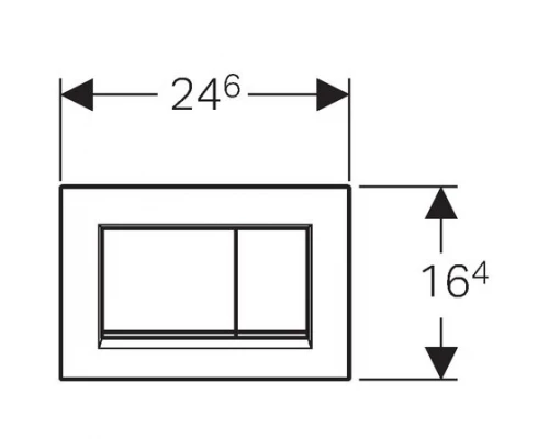 Кнопка смыва Geberit Sigma Type 30 115.883.KH.1 хром
