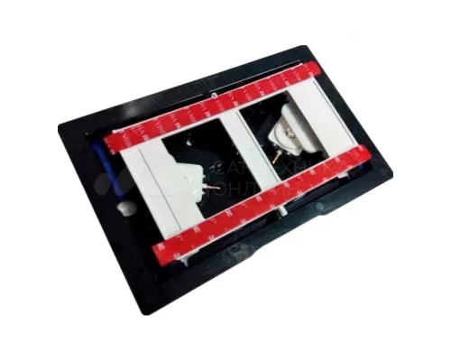 Клавиша Geberit Sigma Type 70 115.620.00.1, двойной смыв, стекло/алюминий, под индивидуальное заполнение