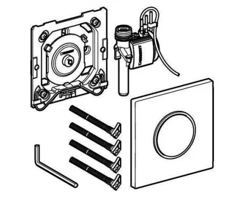 Клавиша смыва Geberit 116.023.FW.1 для писсуара Mambo, нержавеющая сталь