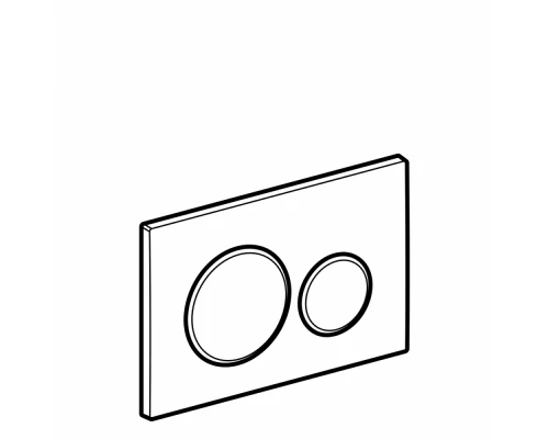 Клавиша Geberit Sigma Type 20 115.882.14.1 черный матовый, хром глянцевый