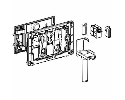 Приемник для палочек Geberit Sigma DuoFresh 115.062.21.1, для смывных бачков скрытого монтажа Sigma 12 см, хром глянцевый