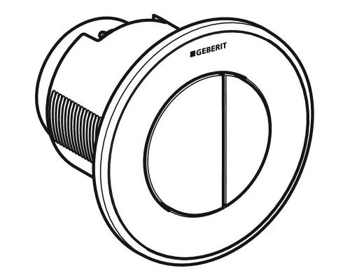 Клавиша смыва Geberit Type 01 дистанционная, матовый хром, 116.043.46.1