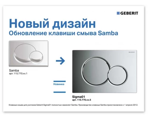 Клавиша смыва Geberit Sigma Type 01, глянцевый хром, 115.770.21.5