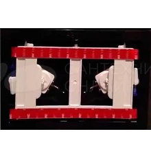 Клавиша Geberit Sigma Type 70 115.620.00.1, двойной смыв, стекло/алюминий, под индивидуальное заполнение