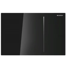 Клавиша Geberit Sigma Type 70 115.625.SJ.1, двойной смыв, стекло/алюминий, цвет черный