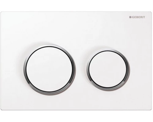 Кнопка Geberit Omega Type 20 115.085.KJ.1, белая, глянцевый хром