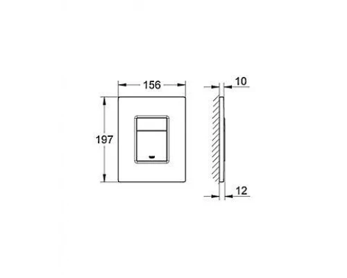 Кнопка смыва GROHE Skate Cosmopolitan, 38732GL0