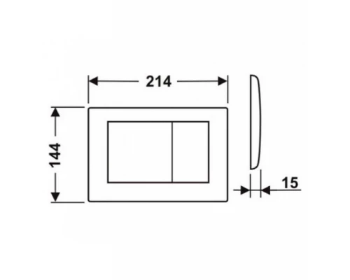 Клавиша TECE Now 9.240.400 белая, пластик (9240400)