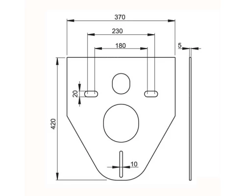 Шумоизоляция Alcaplast M91 для подвесного унитаза и биде