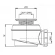 Сифон для душевого поддона Alcaplast A46 d50, с нержавеющей peшeткой
