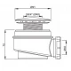 Сифон для душевого поддона Alcaplast A47CR d60, хром