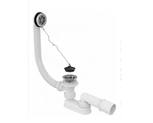 Слив-перелив AlcaPlast A501, с цепочкой, стандартный