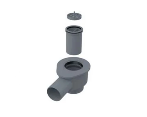 Cифон  для водоотведения в душевых на уровне пола AlcaPlast APZ-S12 DN50 и комплект регулируемых ног