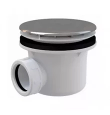 Сифон для душевого поддона Alcaplast A49CR d90, хромированный