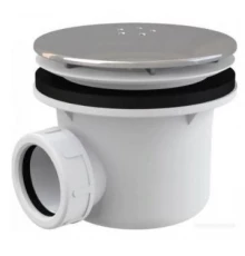 Сифон для душевого поддона Alcaplast A49K d90, металл Lux