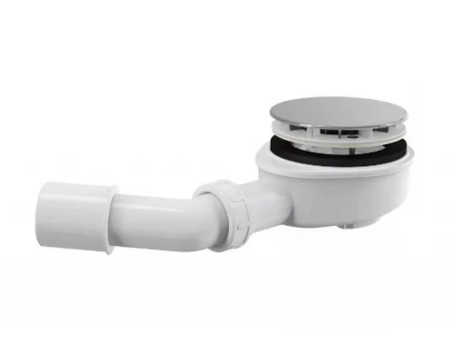 Выпускной комплект для душевого поддона Alcaplast A492CR d90, с толстыми стенами, хромированный Elit-san.ru