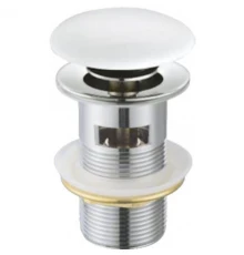 Донный клапан Cezares Articoli Vari CZR-SAT7-Bi, с переливом, белый