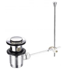 Донный клапан Cezares CZR-SA2-01 для раковины, с переливом, хром