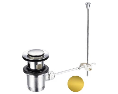 Донный клапан Cezares CZR-SA2-03 для раковины, с переливом, золото