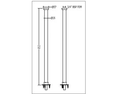 Ножки напольные Devon&Devon Antique MARFRGT для ванны/душа