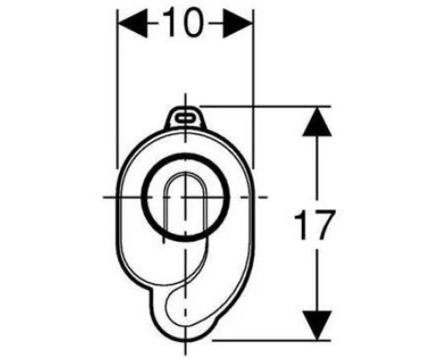 Сифон для писсуара Geberit Uniflex 152.950.11.1