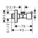 Угловой вентиль Hansgrohe 13901000