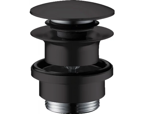 Донный клапан Hansgrohe 50100670, Push-Open, чёрный матовый