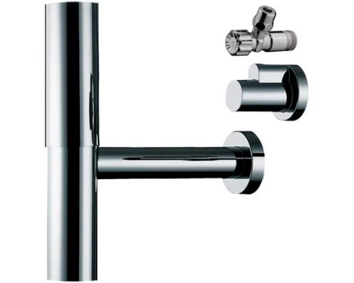 Сифон для раковины и угловые вентили Hansgrohe Flowstar 52120000, хром, ø32