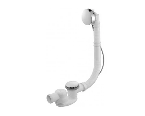 Ультратонкий слив-перелив Jacob Delafon Doble E6D015-CP, с возможностью регулировки уровня воды, хром