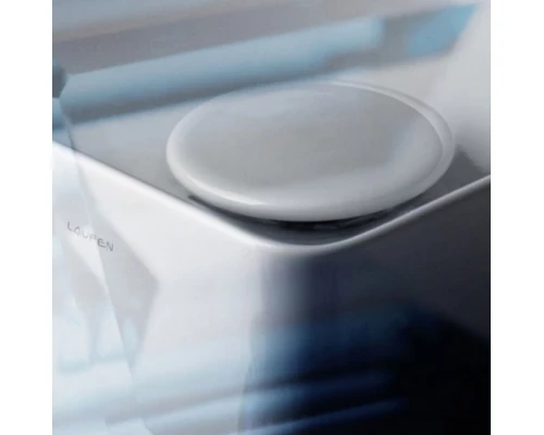 Донный клапан всегда открытый Laufen Living Square 8.9818.8.000.000.1, с керамической крышкой Saphir Keramik, универсальный, белый