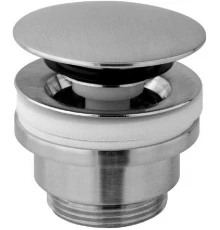 Донный клапан Paffoni, автоматический клик-клак, цвет стальной, ZSCA050ST